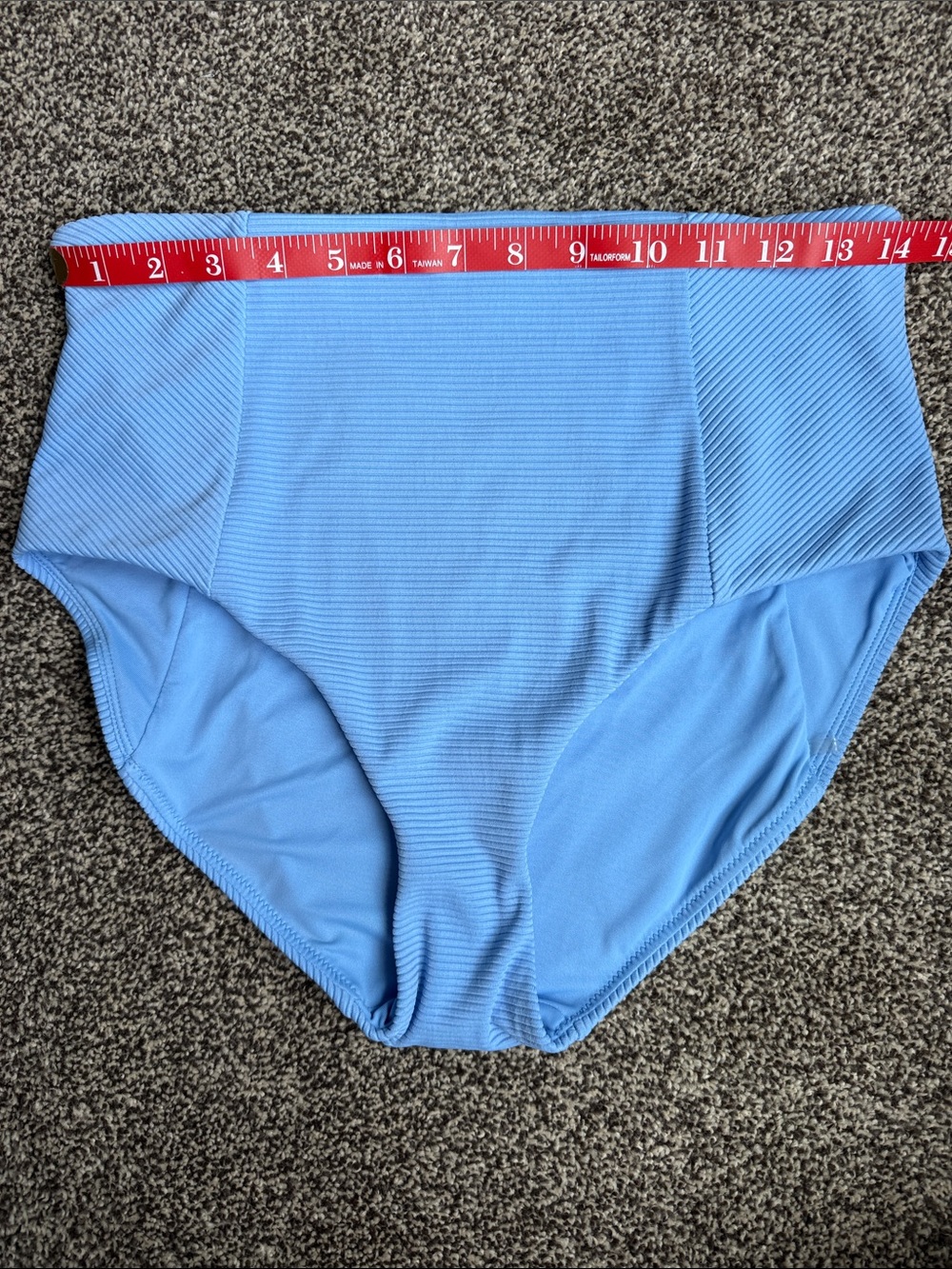 CALIA by Carrie Underwood | Swim | M | Ribbed High Waist Bottoms in Blue - Picture 4 of 6